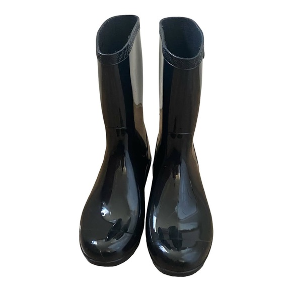 UGG Sienna Waterproof Rain Boots Women's US 10 Shiny Black Rubber - Picture 4 of 12